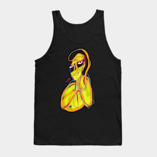 Zweifarbiges Portrait Tank Top